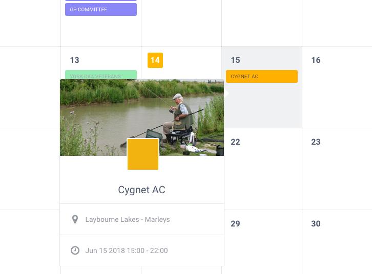 YDAA Match Calendar